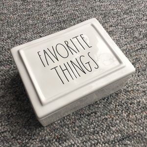 🆕 Rae Dunn FAVORITE THINGS Jewelry Trinket Box